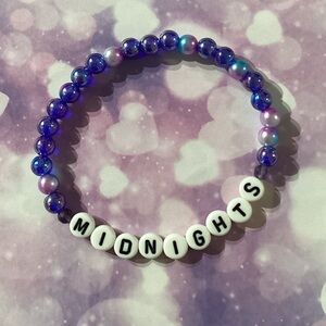 Taylor Swift-Inspired “MIDNIGHTS” Bracelet (no stars)